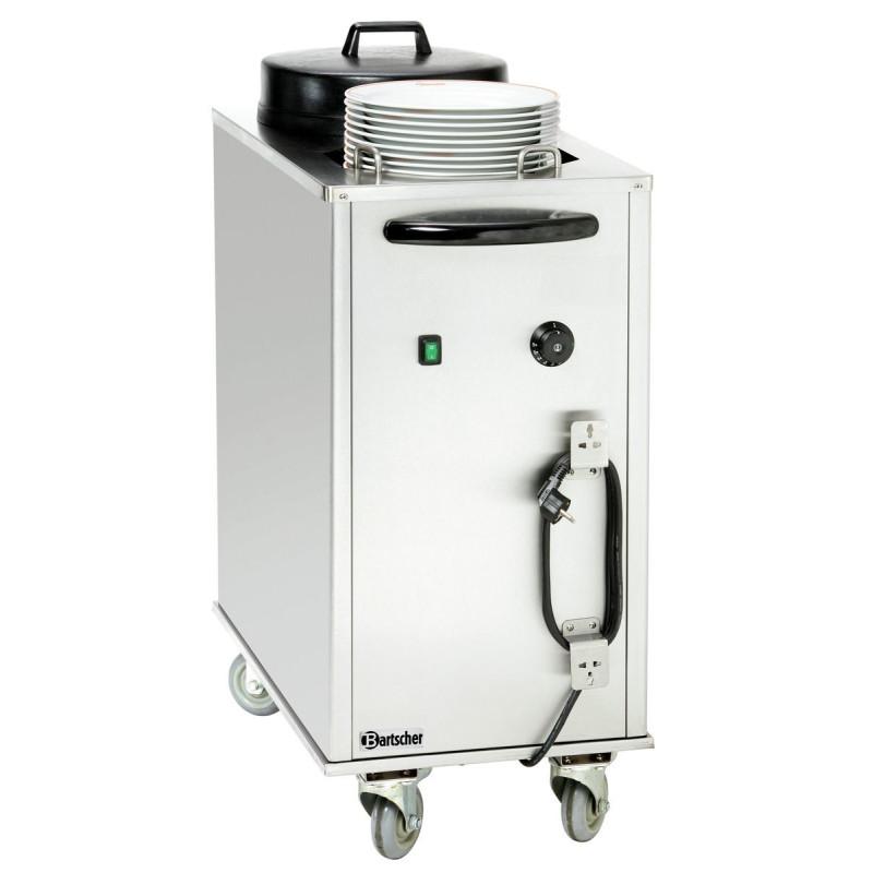 Plate dispenser, electrically heated