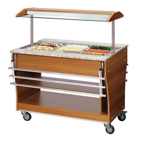 Chariot buffet, chaud, 3x 1/1GN - 3