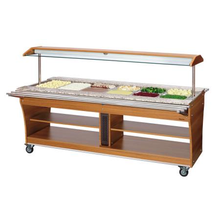 Chariot buffet, chaud, 6x1/1GN - 2