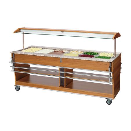 Chariot buffet, chaud, 6x1/1GN - 3