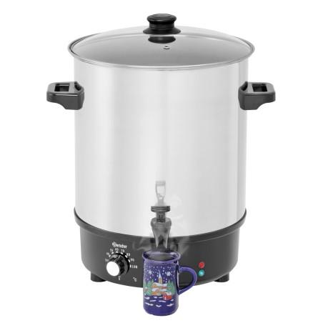 Mulled wine pot, bl.w. canner 30L, SS - 2