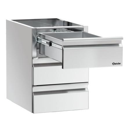 Colonne de tiroirs 3 x GN 1/1, table - 1