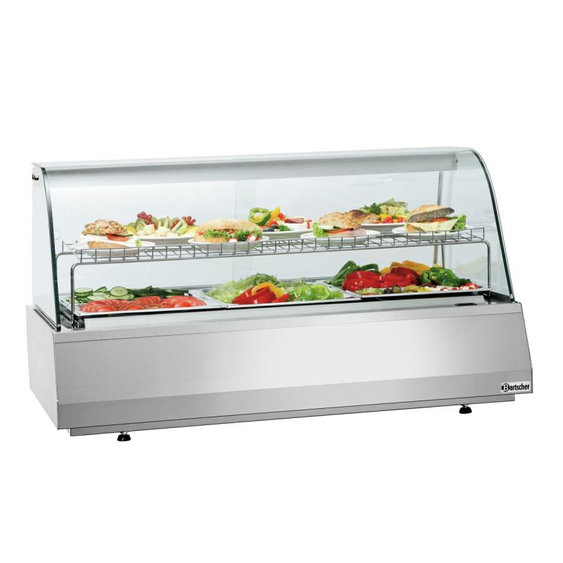 Refr. display 3/1GN, curved glass