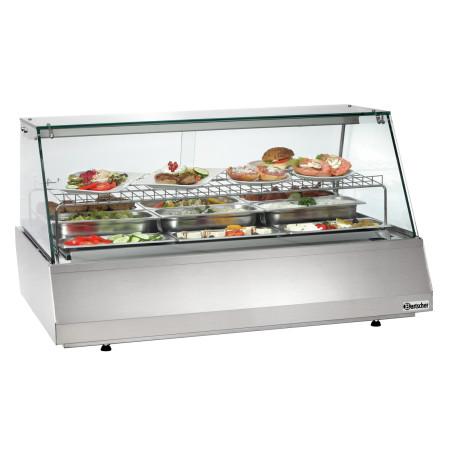 Refr. display 3/1 GN, straight glass - 1