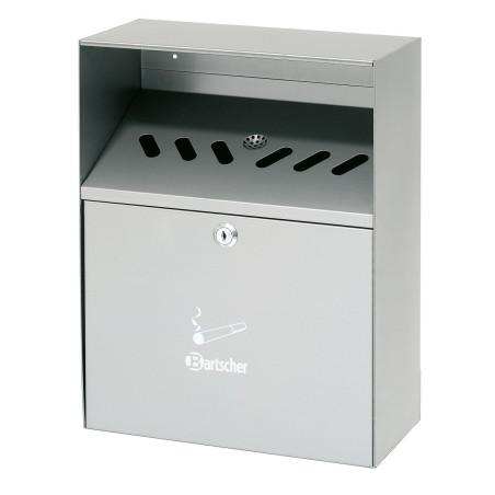 Wall-mounted ashtray, silver