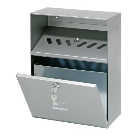 Wall-mounted ashtray, silver - 2