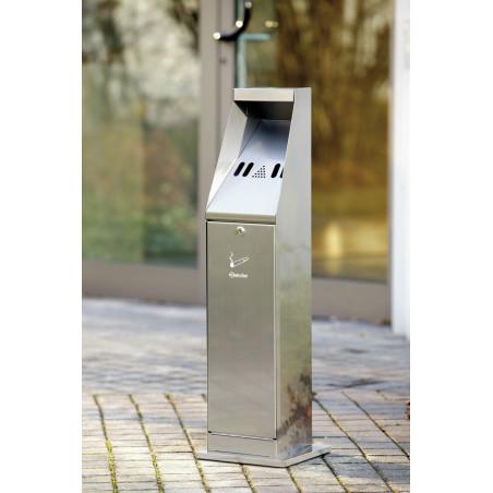 Standing ashtray, silver - 4