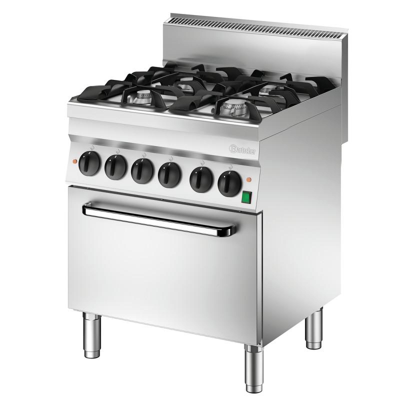 Gas stove 650, W700, 4BR, elO