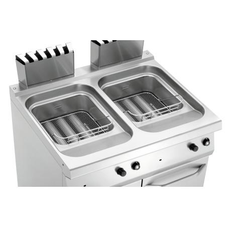Friteuse gaz 700, L800, 2x15L - 4