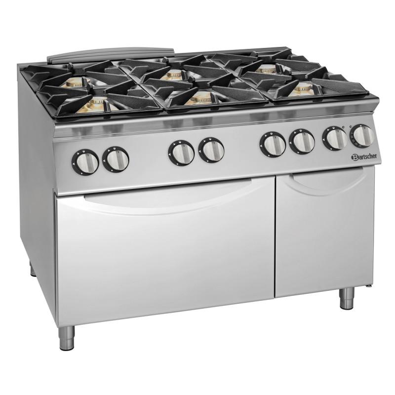 Gas range 900 6 burners EBO
