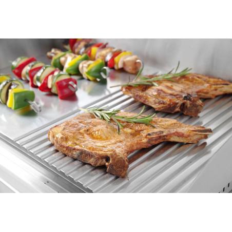 Grill - moitié rainurée - 4