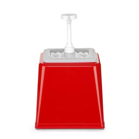Sauce dispenser with pump