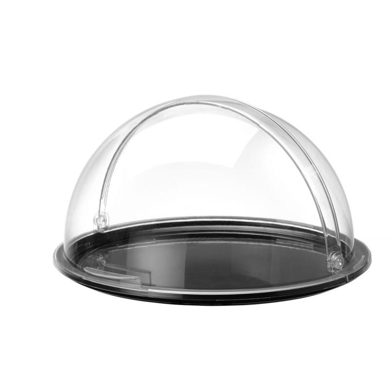 Round tray with rolltop lid