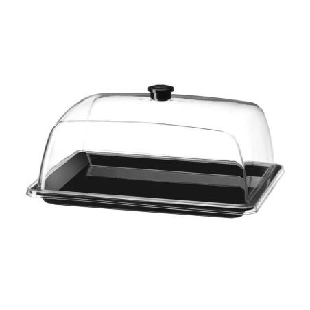 Rectangular tray with lid