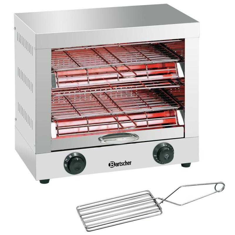 Quartz tube toaster, double
