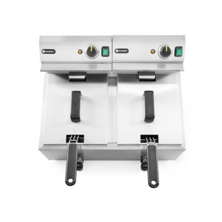 Deep fryer with drain tap, 2x8 L - 4