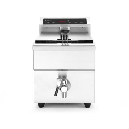 Induction deep fryer with drain tap, 8 l - 1