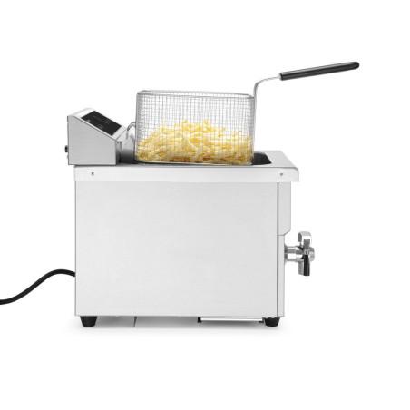Induction deep fryer with drain tap, 8 l - 4