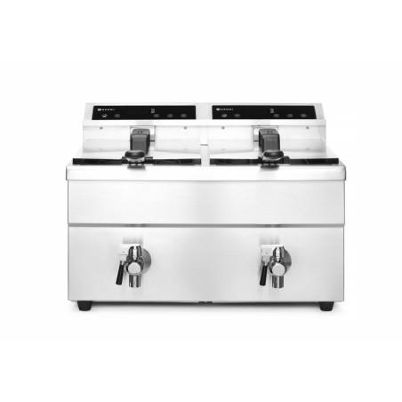 Friteuse à induction avec robinet de vidange - 2 x 8 l - 1