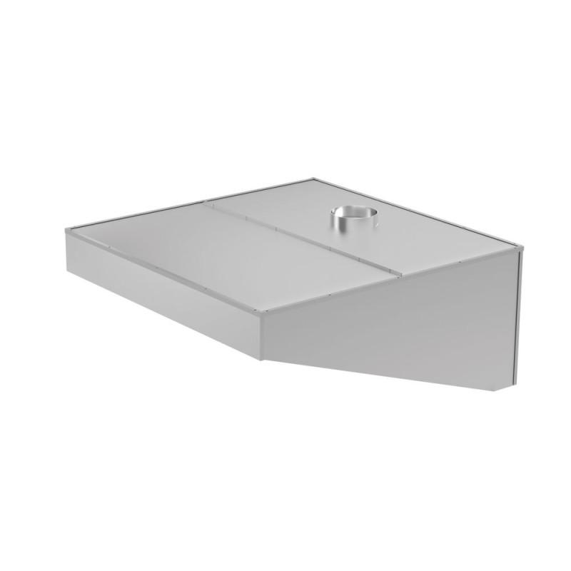 Extractor hood, angled, wall-mounted, bolted