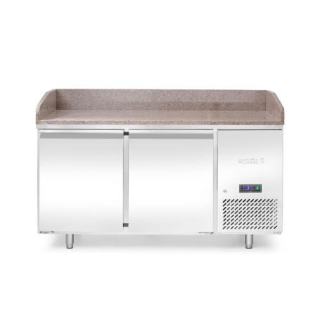 Pizza cooling table with granite worktop, 2 doors