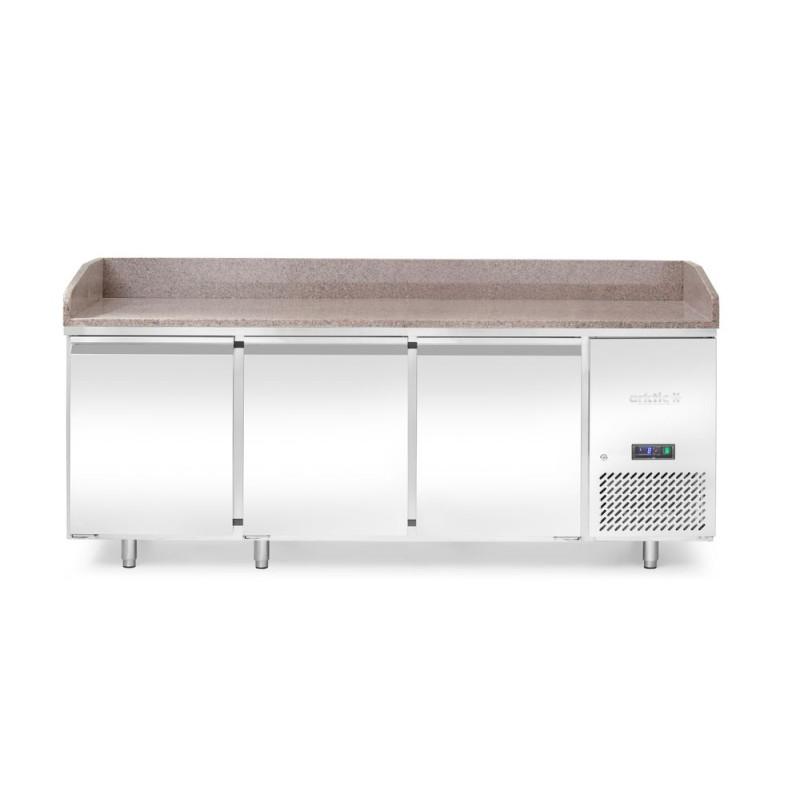 Pizza cooling table with granite worktop, 3 doors