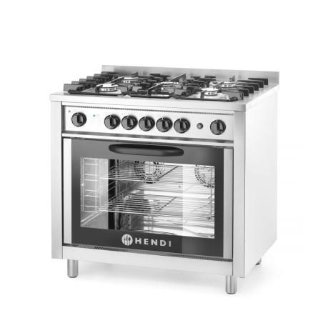 Gas cooker - 5 burners with electric oven - 2