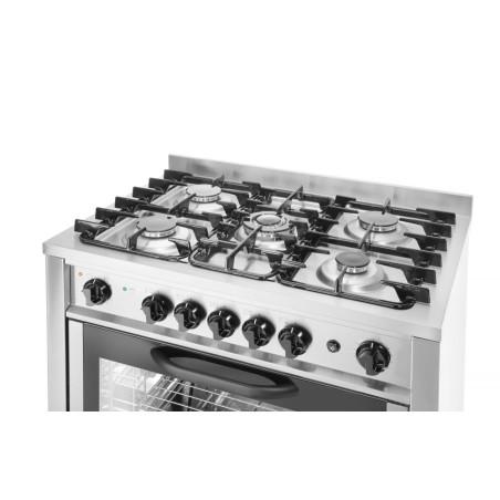 Gas cooker - 5 burners with electric oven - 3
