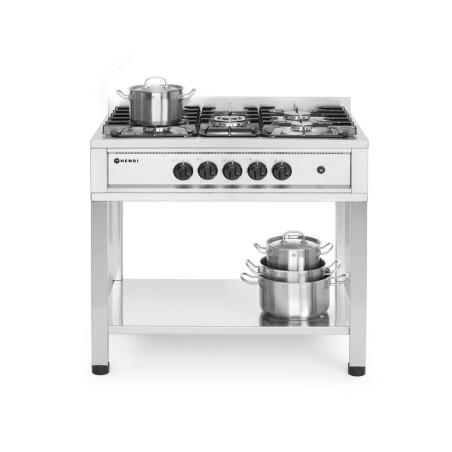 Cuisinière à gaz - 5 feux, châssis ouvert - 3