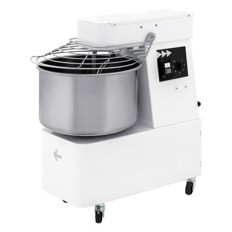 Spiral mixer with fixed head and bowl