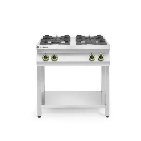 Cuisinière à gaz - 4 feux, support ouvert - 1