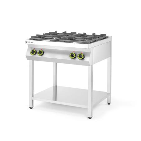 Cuisinière à gaz - 4 feux, support ouvert - 2