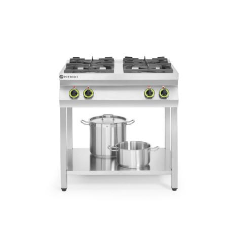 Cuisinière à gaz - 4 feux, support ouvert - 3