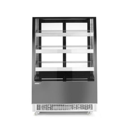 Refrigerated display cabinets with 3 slanted shelves