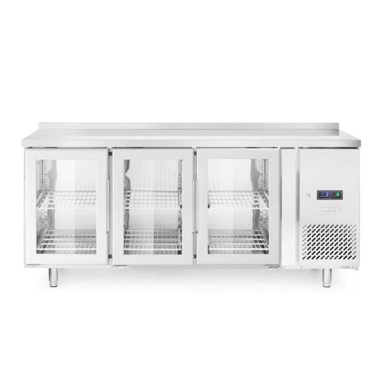 Refrigerator counter three glass door