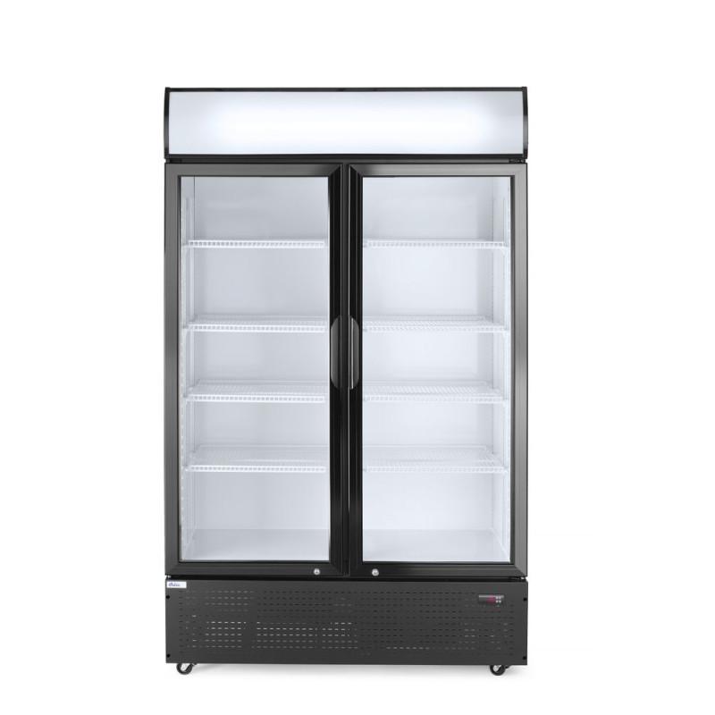 Armoire réfrigérée avec caisson lumineux, double porte