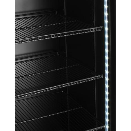 Back bar refrigerator with a backlit panel, double-door - 3