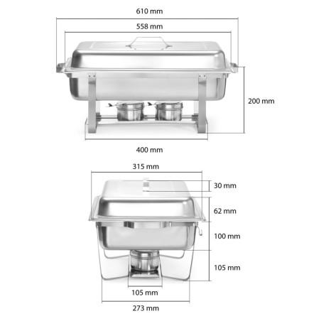 Set de chafing dish - 4