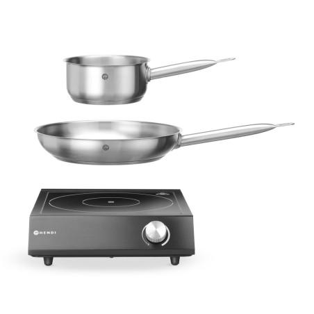Set: Induction cooker 3500W + saucepan + frying pan - 2