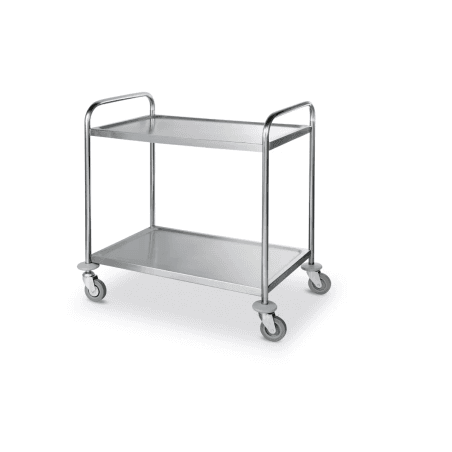 Stainless steel service trolley