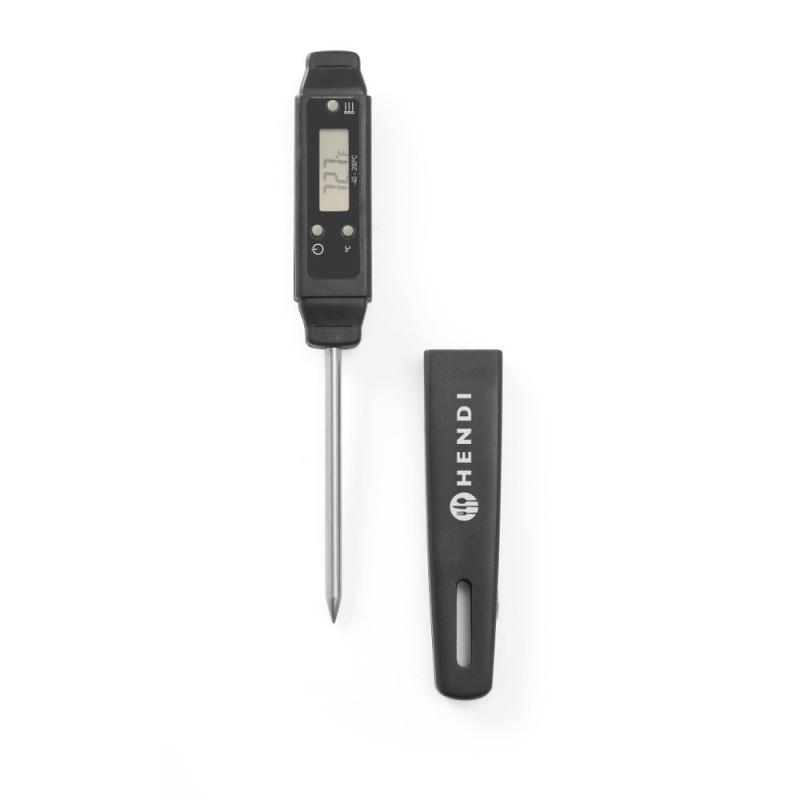 Pocket thermometer with probe