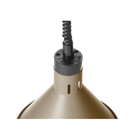 Rise and fall heat lamp, conical - 3