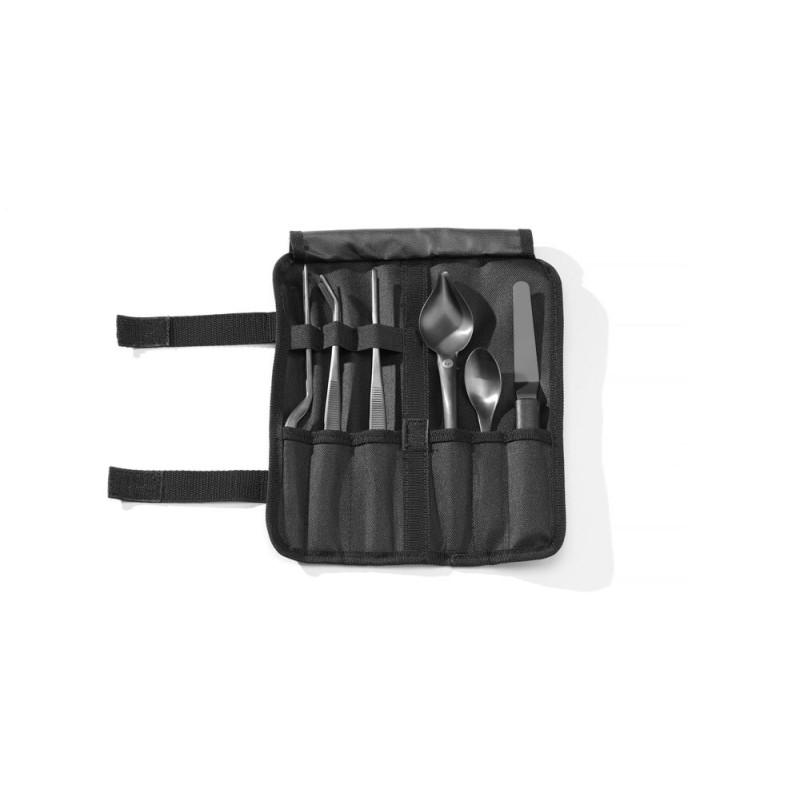 Chef plating set, 6 pcs, black