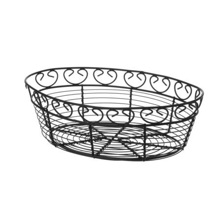 Corbeille en fil deco ovale - 1