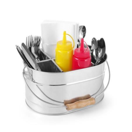 Seau couverts & serviettes - 2