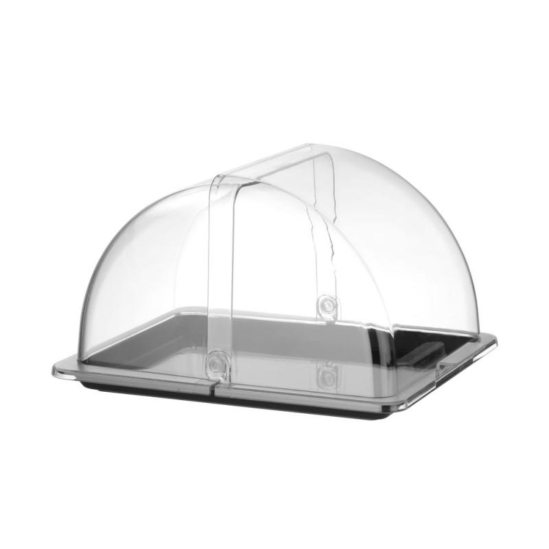 Vitrine à couvercle coulissant Roll-top