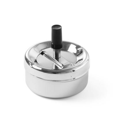 Ashtray with push button