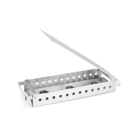 Dish warmer with 3 candle holders - 2