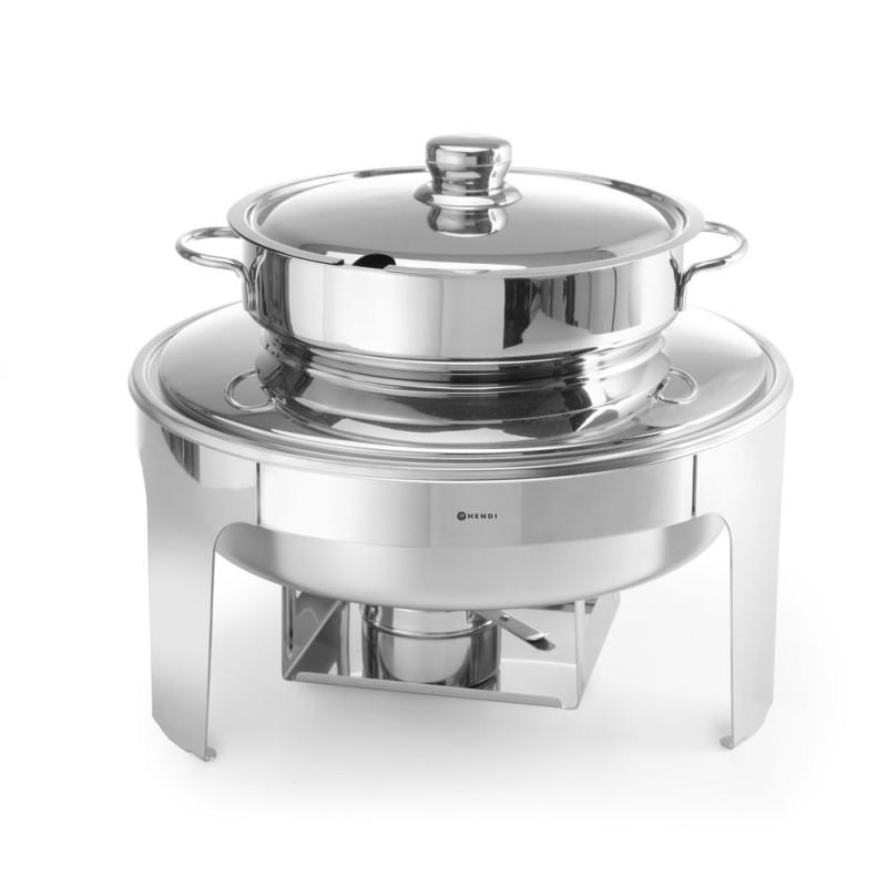 Soup chafing dish mirror finish