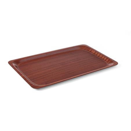 Serving tray, rectangular, non-slip, laminated
